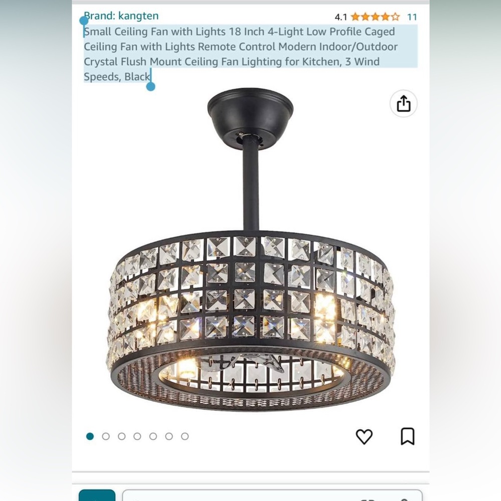 Caged ceiling fan new in box